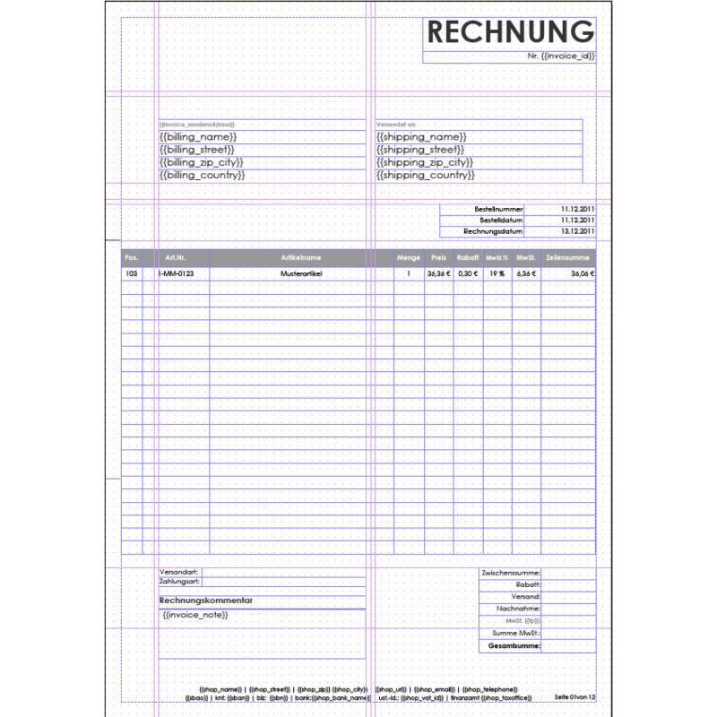 invoice template download