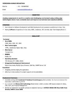 java developer resume java developer resume sample