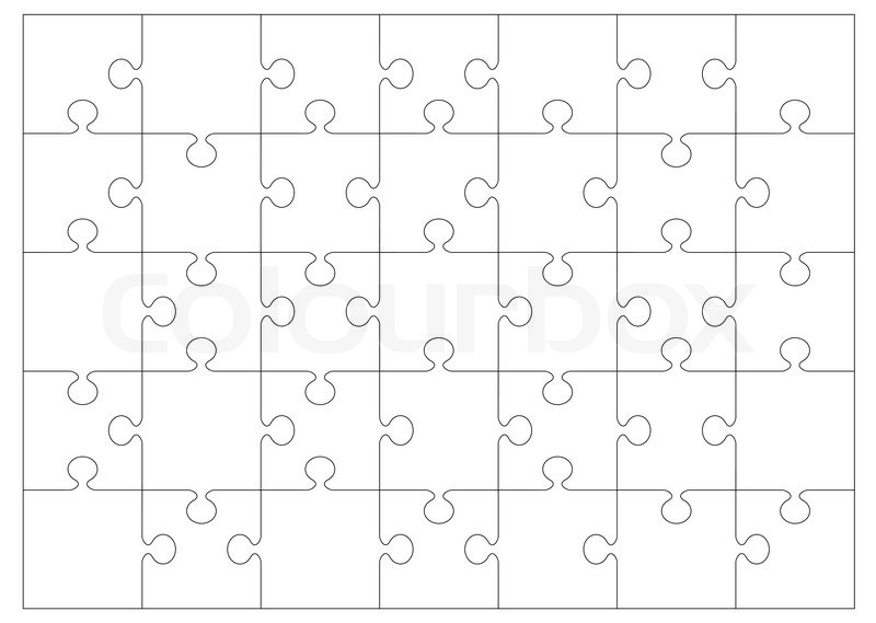 jig saw puzzle template