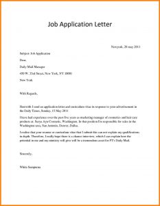 job application letter how to write a job application letter pdf