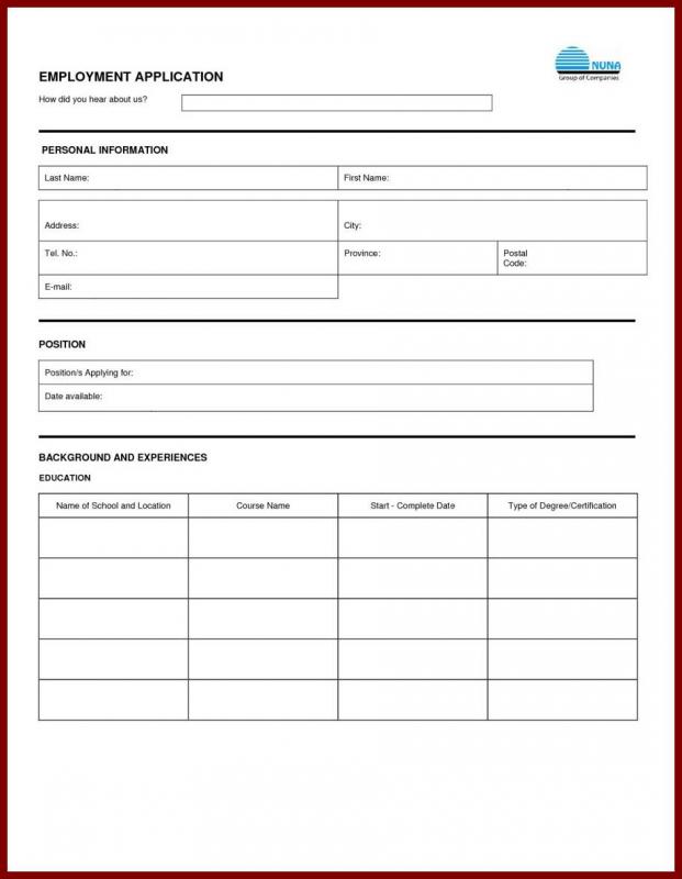 job application pdf