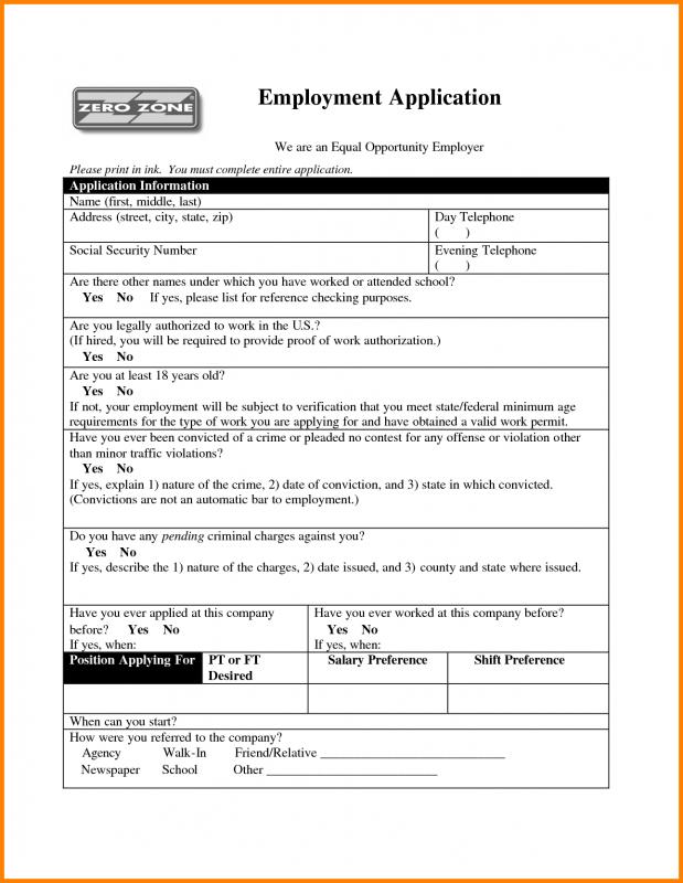 job application template microsoft word