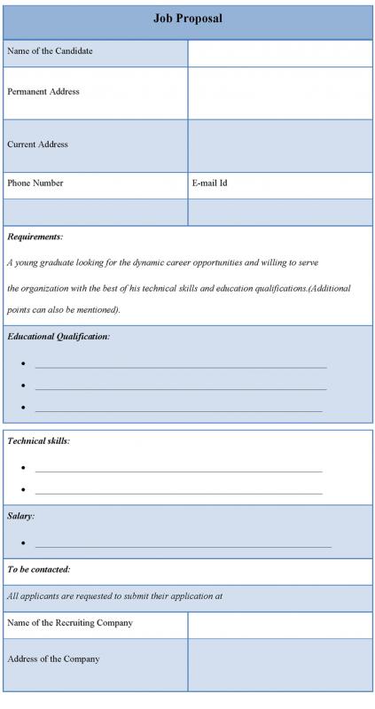 job bid template