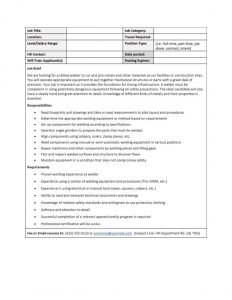 job description templates job description template