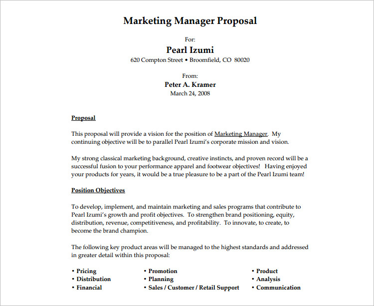 job proposal template