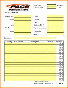 job quote template excel quote template