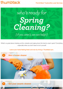 job quote template ready for spring cleaning luke thumbtack com thumbtack inc mail