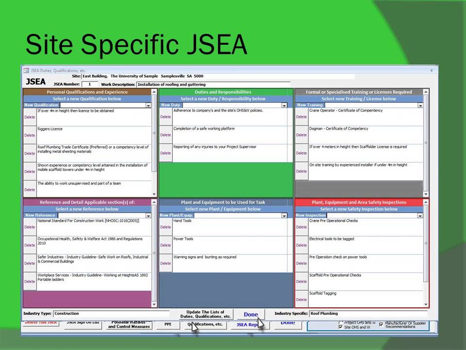 job safety analysis template