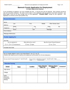 jobs application sample application form for a job sample