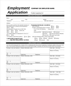 jobs application sample employment job application sample