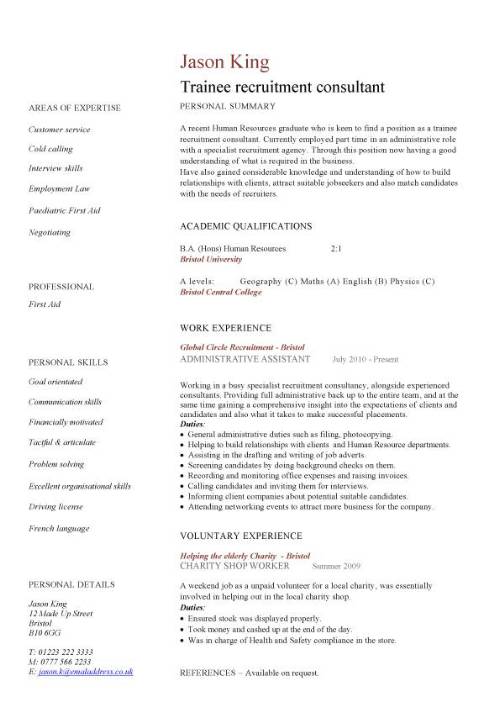 junior business analyst resume