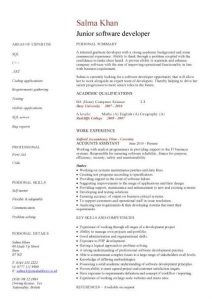 junior web developer resume pic junior software developer