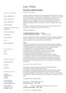 junior web developer resume pic systems administrator cv template