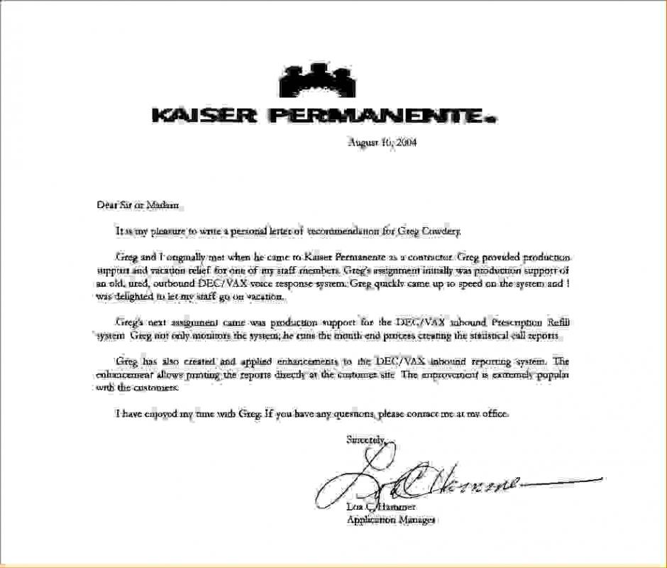 Kaiser Permanente Doctors Note Template