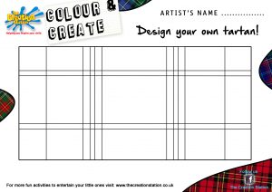 kids menu template design your own tartan