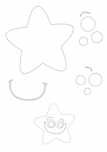 kids menu template twinkle twinkle little star cutting template