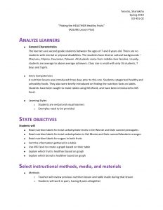 kindergarten lesson plan template lesson plan