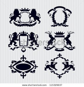 king crown template stock vector vector heraldic royal crests coat of arms