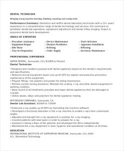 lab technician resume dental lab technician resume