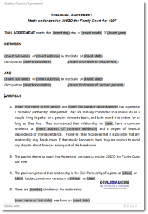 land contract template wa fin agreement sample