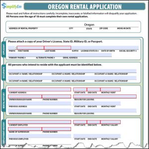 landlord letter to tenant move out oregon rental application screenshot