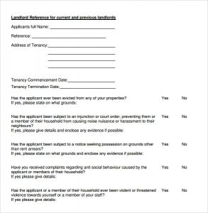 landlord recommendation letter landlord reference template example