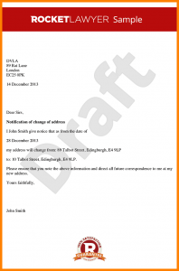 landlord recommendation letter letter address template change of address notice