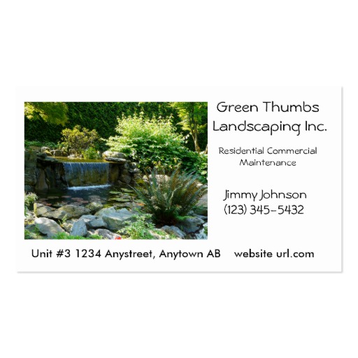 landscaping business cards