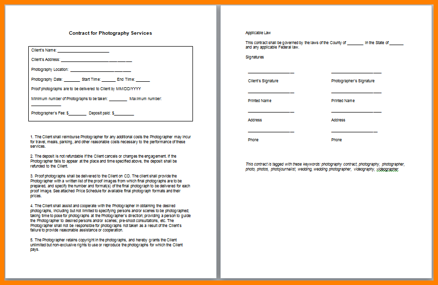 landscaping contract template