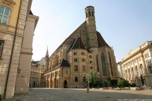 large postcard size wien minoritenkirche vue arriere