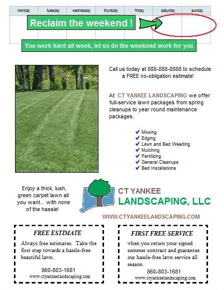 lawn care flyers