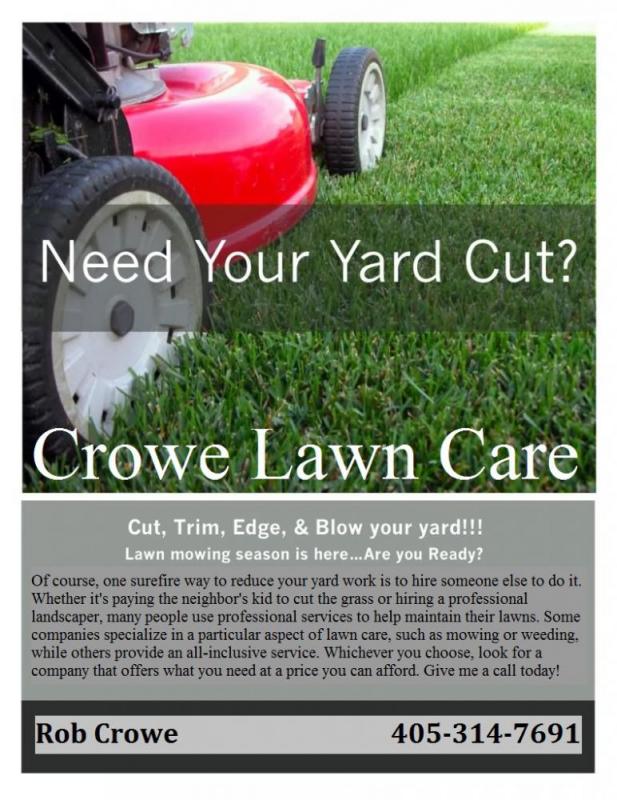 lawn care flyers