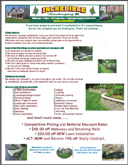 lawn care flyers