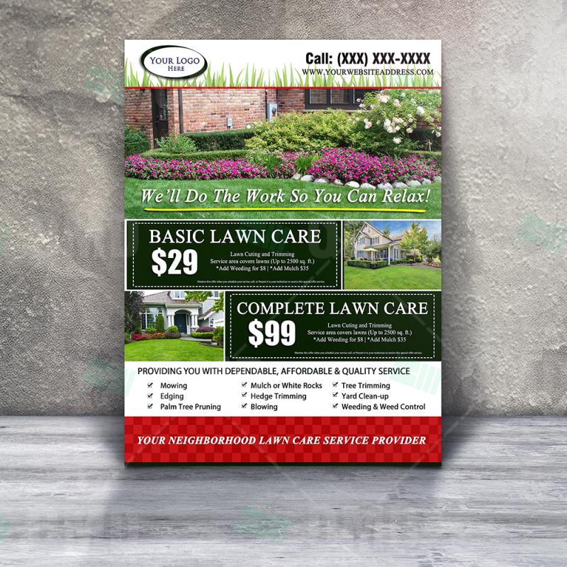 lawn care invoice template business