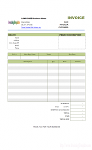 lawn maintenance contract lawn care invoice template lawn care printed njodds