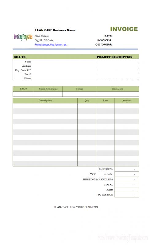 lawn maintenance contract