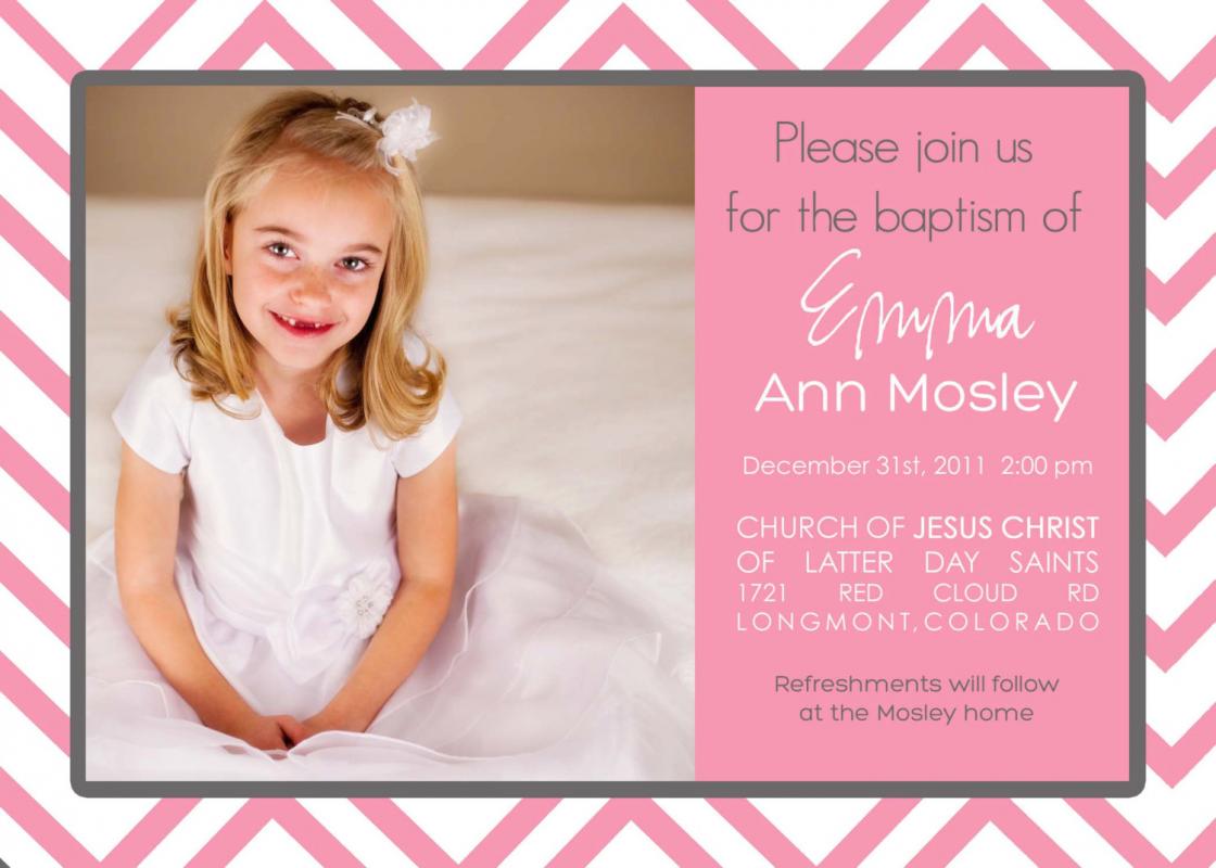 lds baptism invitations