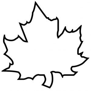 leaf template printable leaf template