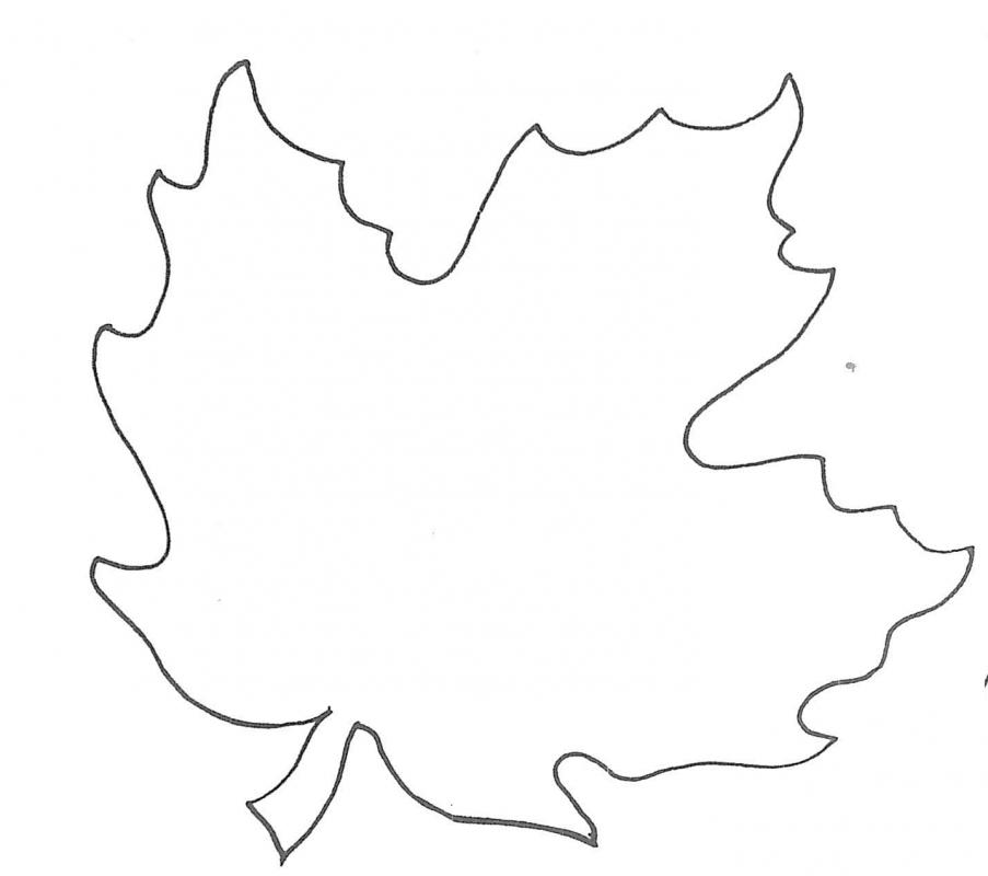 leaf template printable