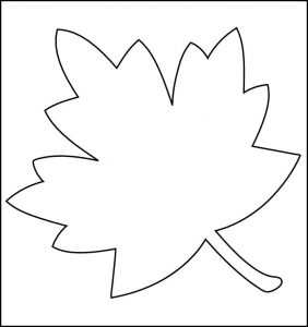 leaf template printable printable stencils free