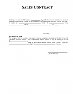 lease abstract template sales contract template