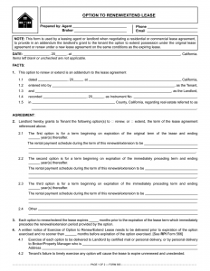 lease agreement for house