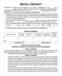 lease agreement template pdf rental contract template template pdf format