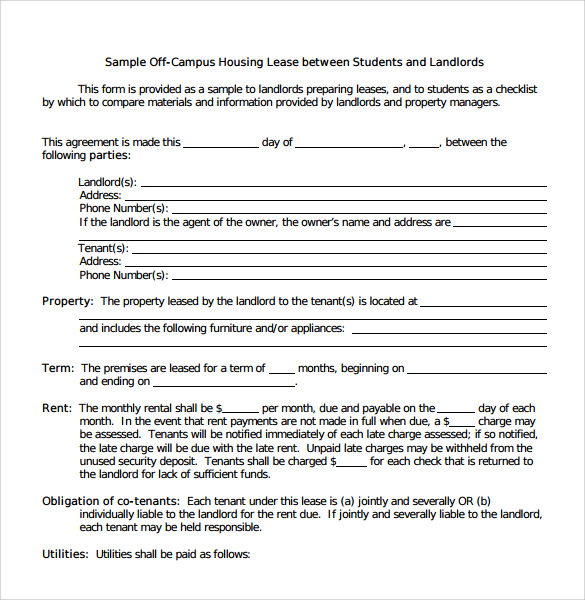 leasing agreement pdf