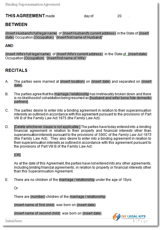 legal agreement template