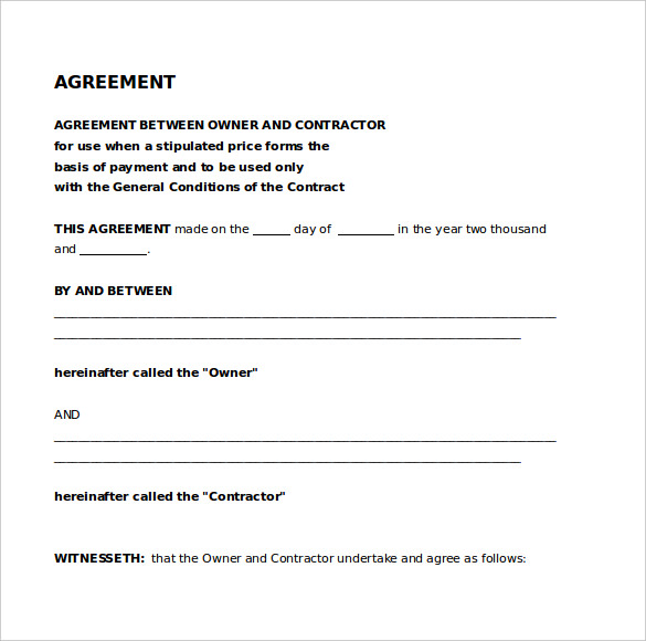 legal contract template