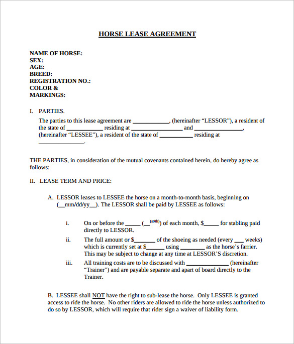 legal contract templates