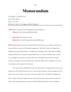 legal memorandum example unit final project and internal memo of law instructions