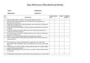 lesson plan template pdf questionnaire recruitment selection