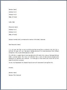 letter format formal admiration letter